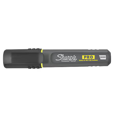 Sharpie 2178491 Black Permanent Marker, Chisel Tip