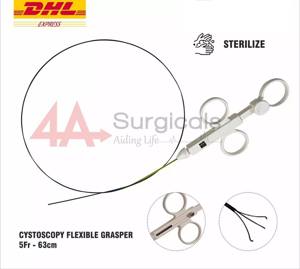 4A CYSTOSCOPY-FLEXIBLE-GRASPER 5Fr 63cm