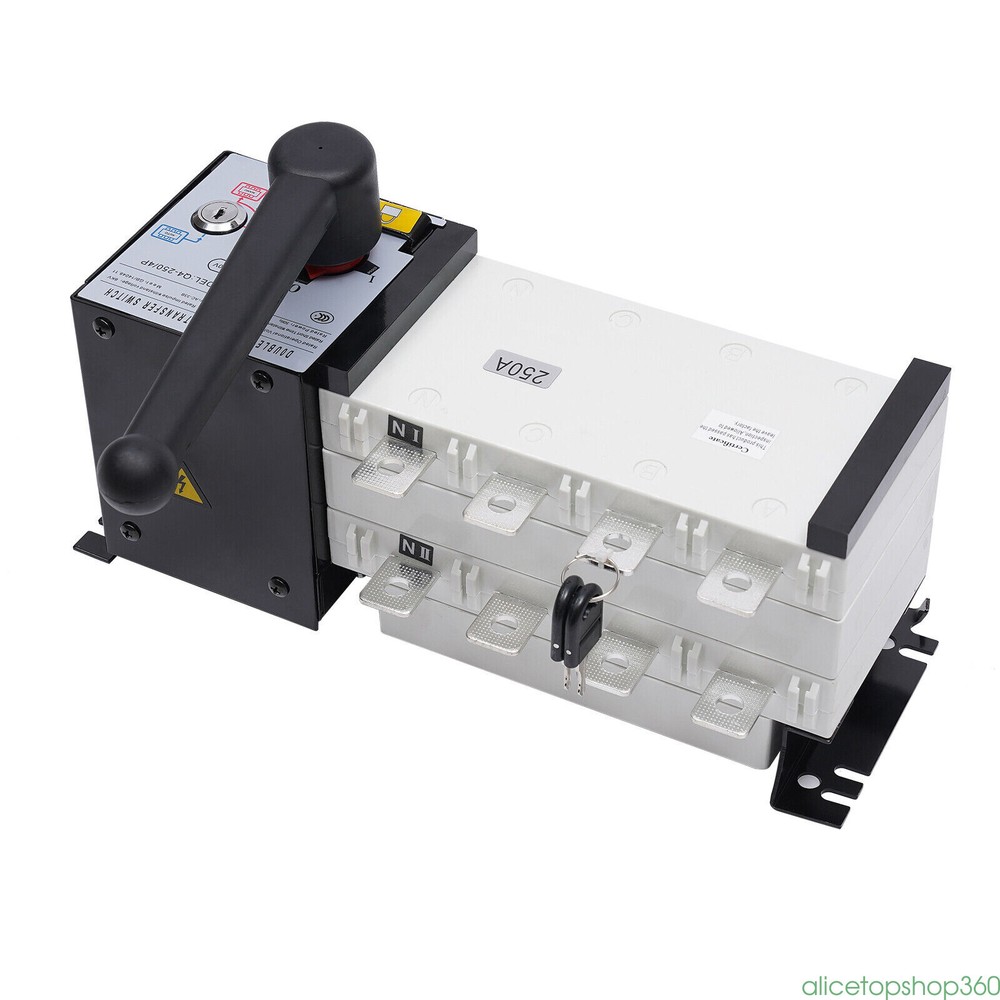 Industrial Automatic Transfer Switch Changeover Grid - AC Generator 250A 4 Pole