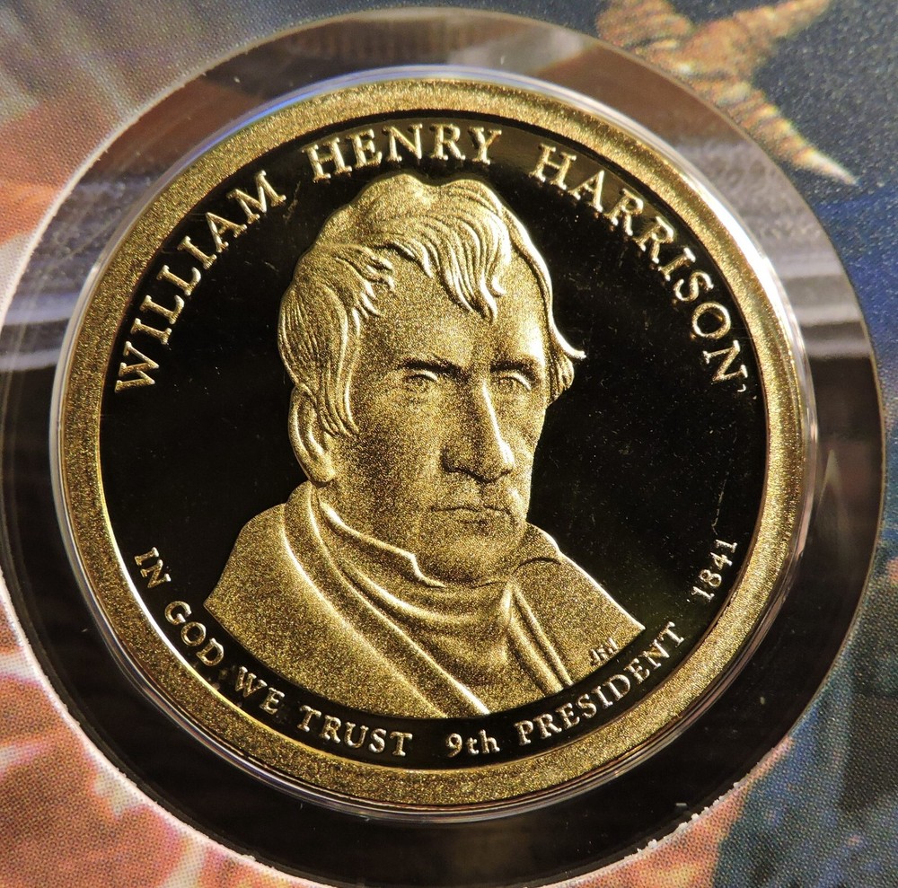 2009 S Proof President William H Harrison Dollar