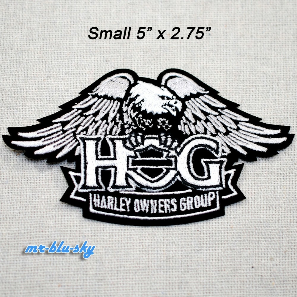 Small Eagle Silver Patch ~ Harley Davidson Owners Group H.O.G.
