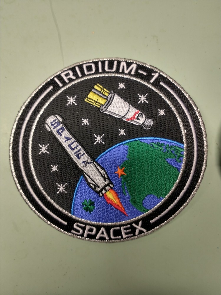 SpaceX Iridium 1 and Iridium 3 Authentic Mission Patch Set
