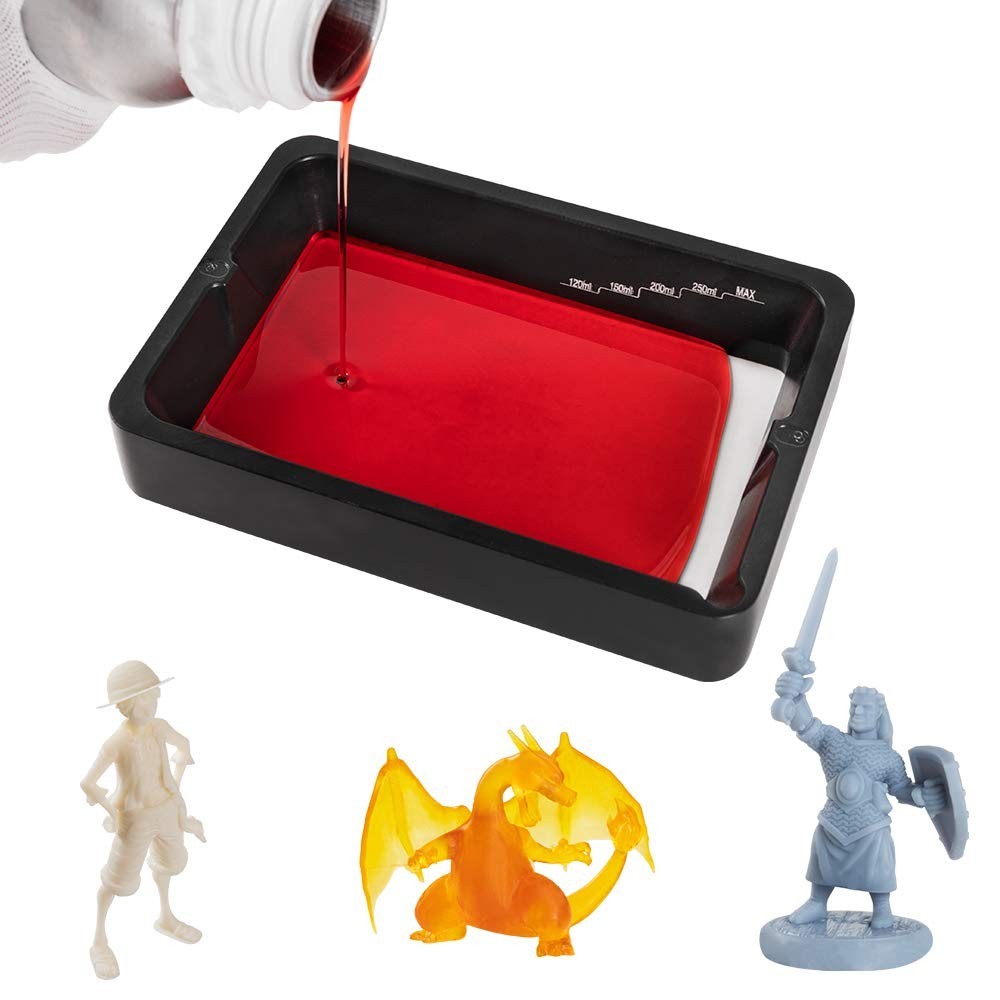 Versatile 3D Resin Tank with Protective Features - Ideal for Quick Color Changes