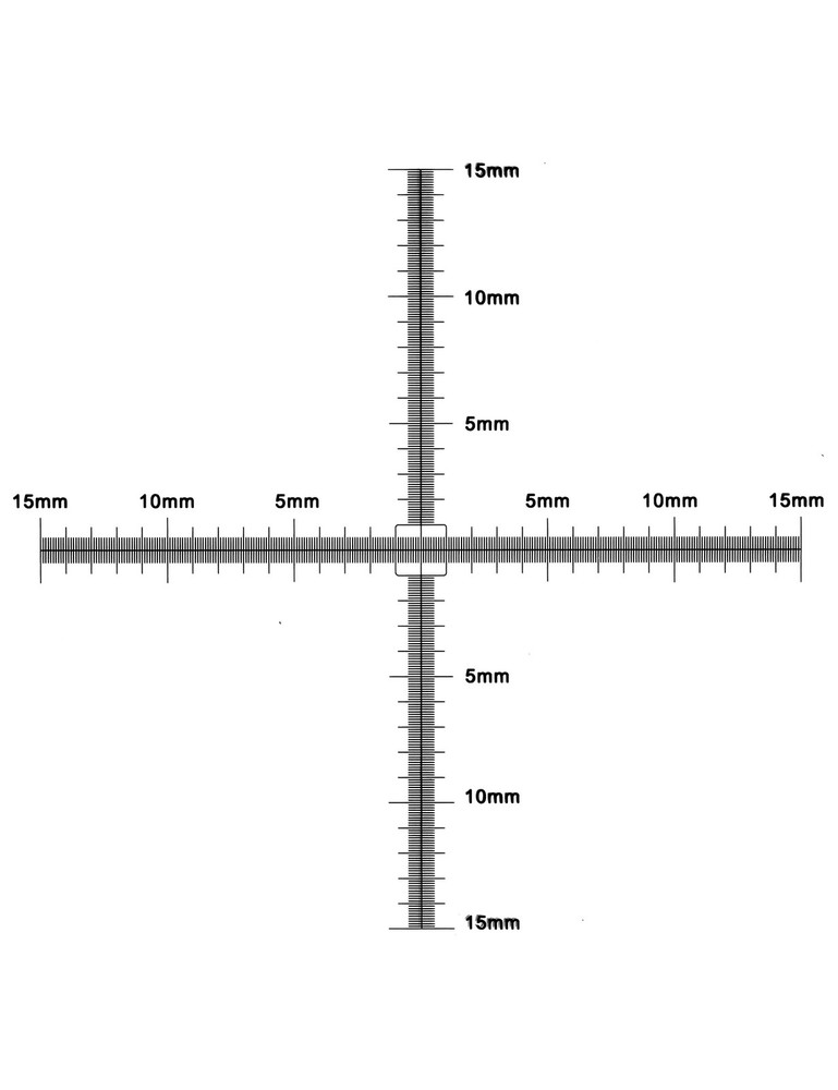 0.1mm Calibration Slide for Microscope,Cross Micrometer for Microscope,Microm...