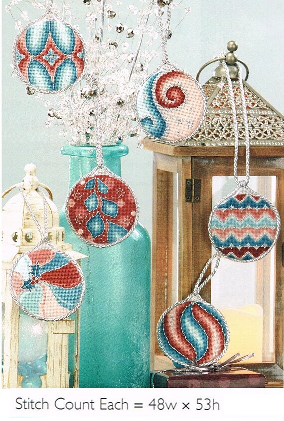 BAUBLES ORNAMENTS  CROSS STITCH PATTERN ONLY    #964