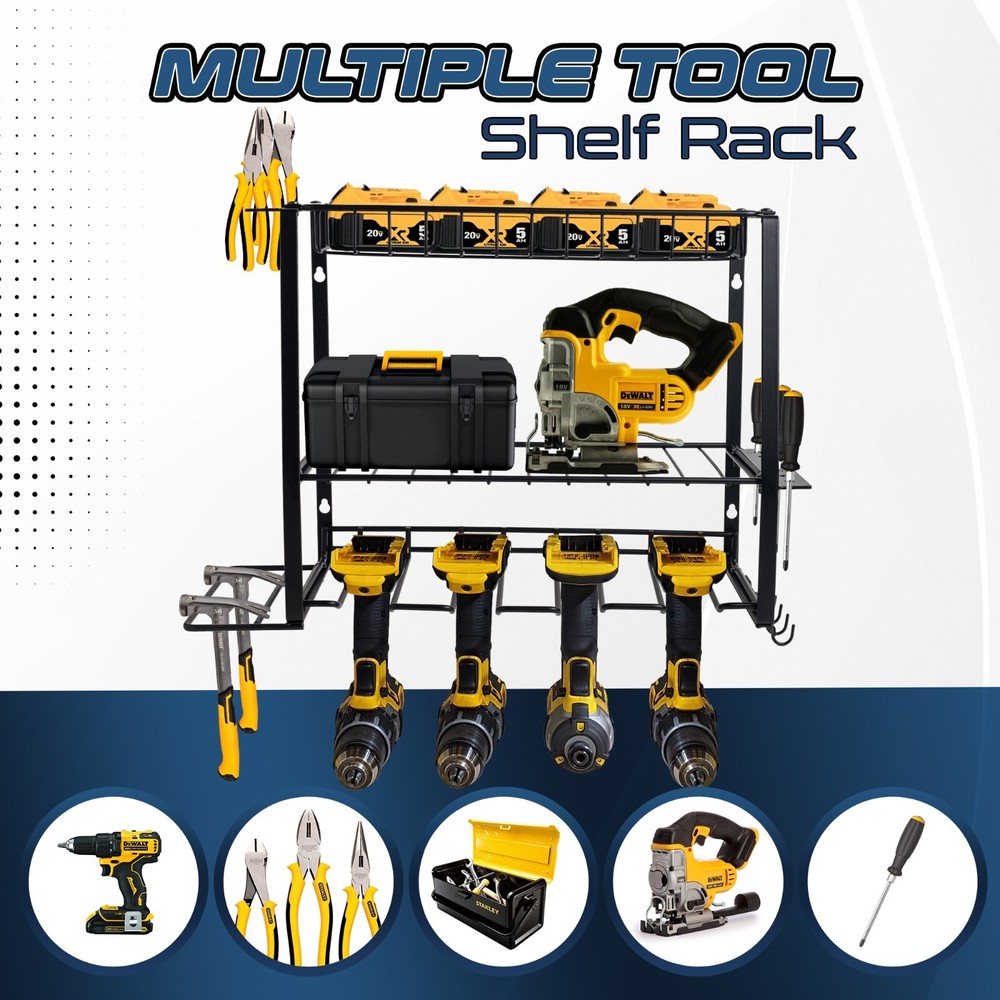 Power Tool Organizer Wall Mount - Tool Organizer with Drill Holder