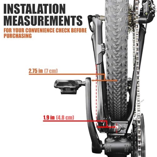Chromium Adjustable Bicycle Kickstand with Concealed Silver Regular Duty