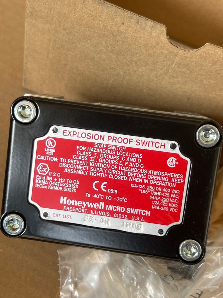 HONEYWELL MICRO SWITCH EXPLOSION PROOF SWITCH EX-AR