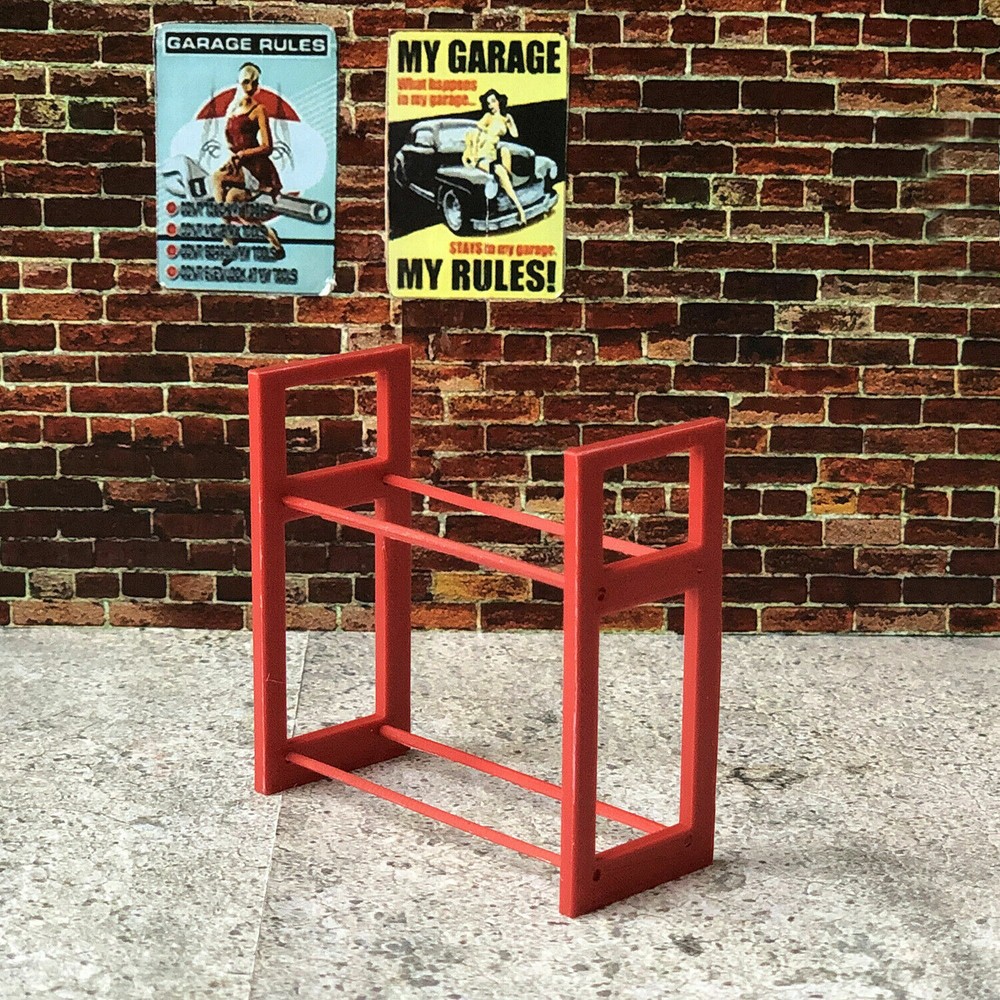 1:24 Scale Diorama Garage Tire Rack / Workshop Accessories