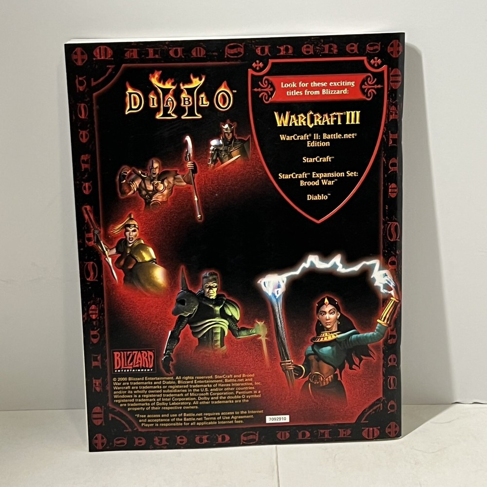 Diablo II (Blizzard, 2000) Game Manual ONLY