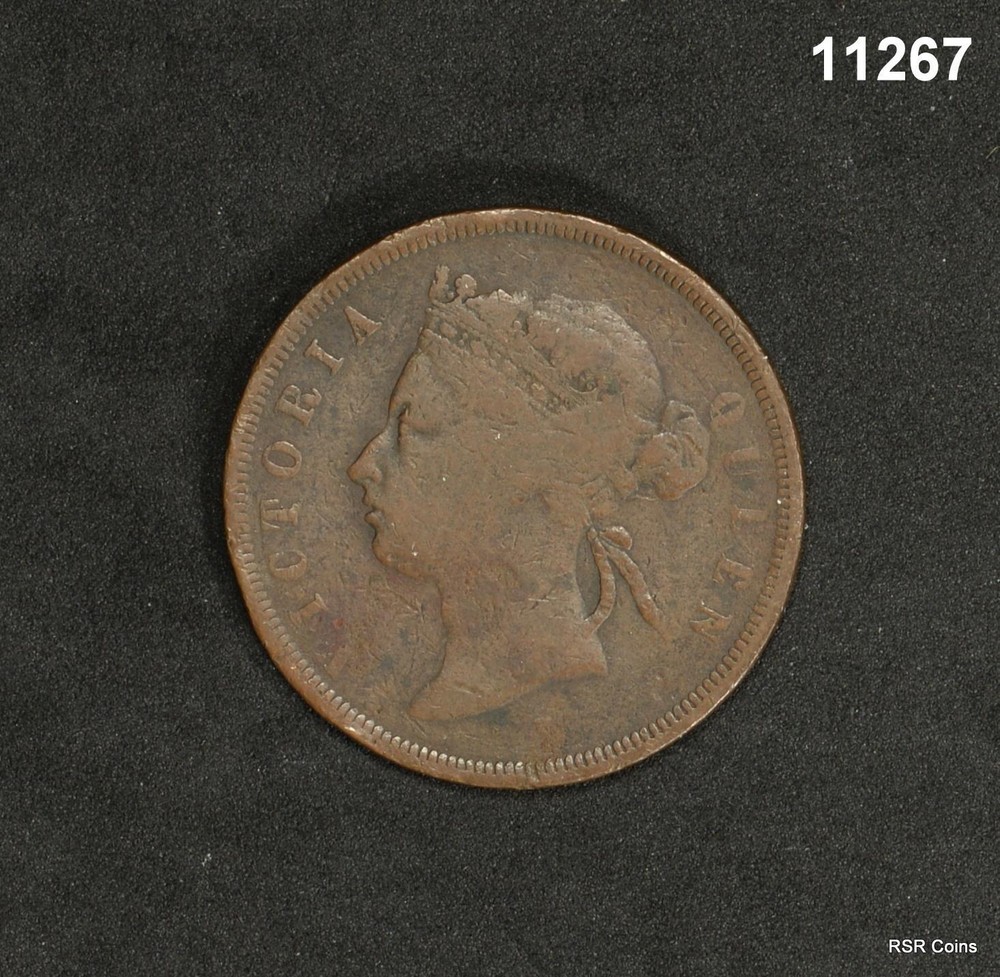 1872 STRAIGHTS SETTLEMENTS 1 CENT #11267