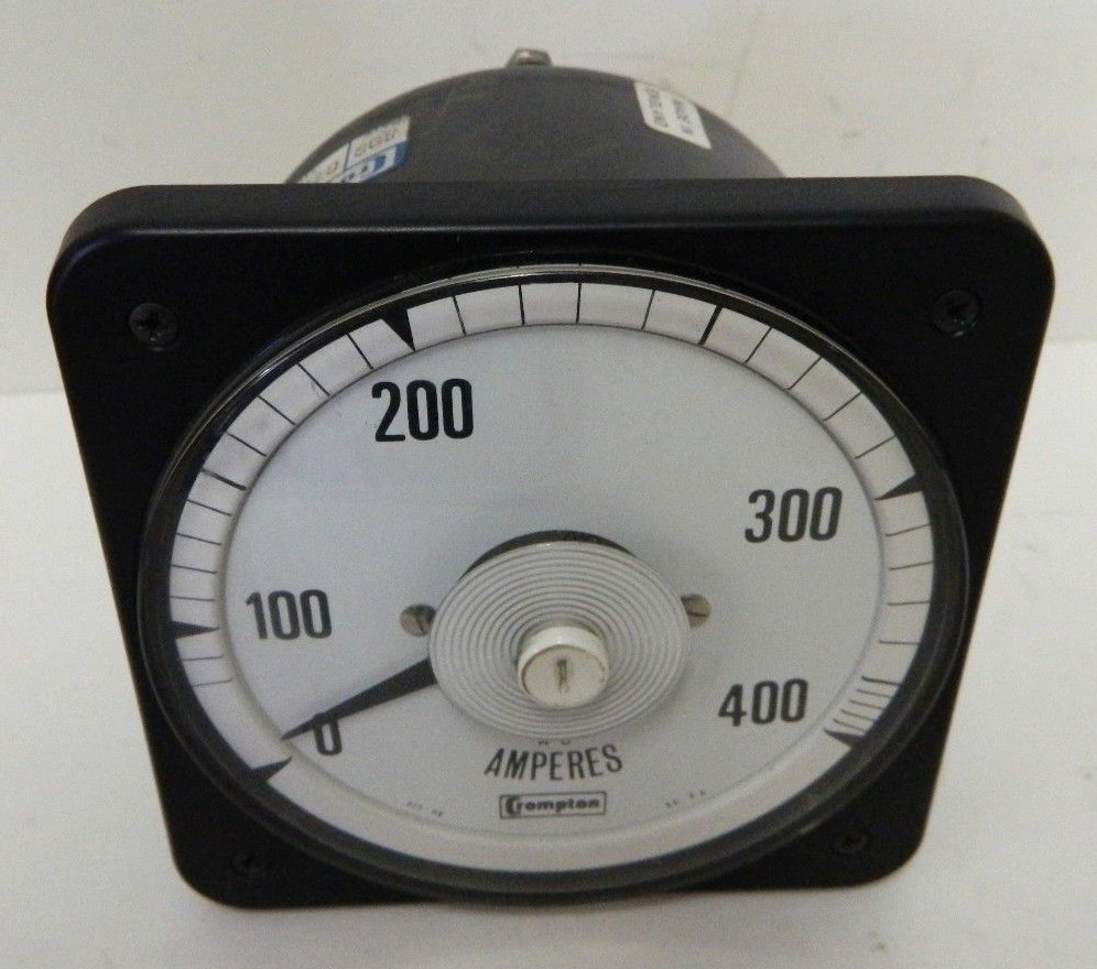 Crompton Instruments 077-08 AC Amperes Panel Meter AA-LSSC