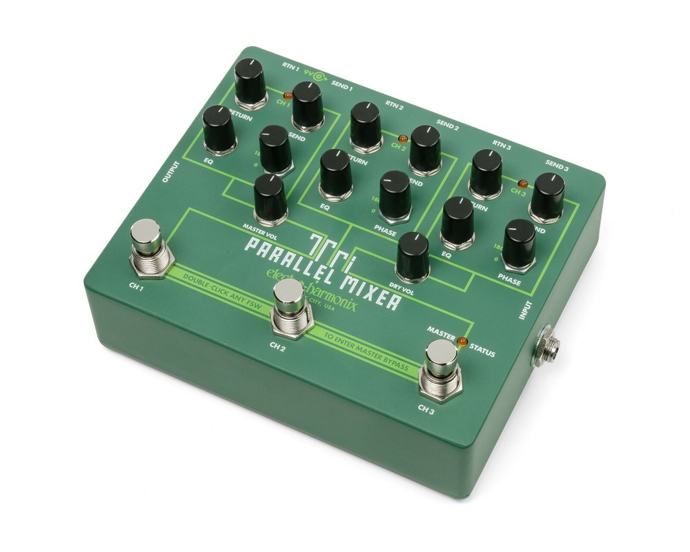 New Electro Harmonix EHX Tri Parallel Mixer Guitar Effects Pedal