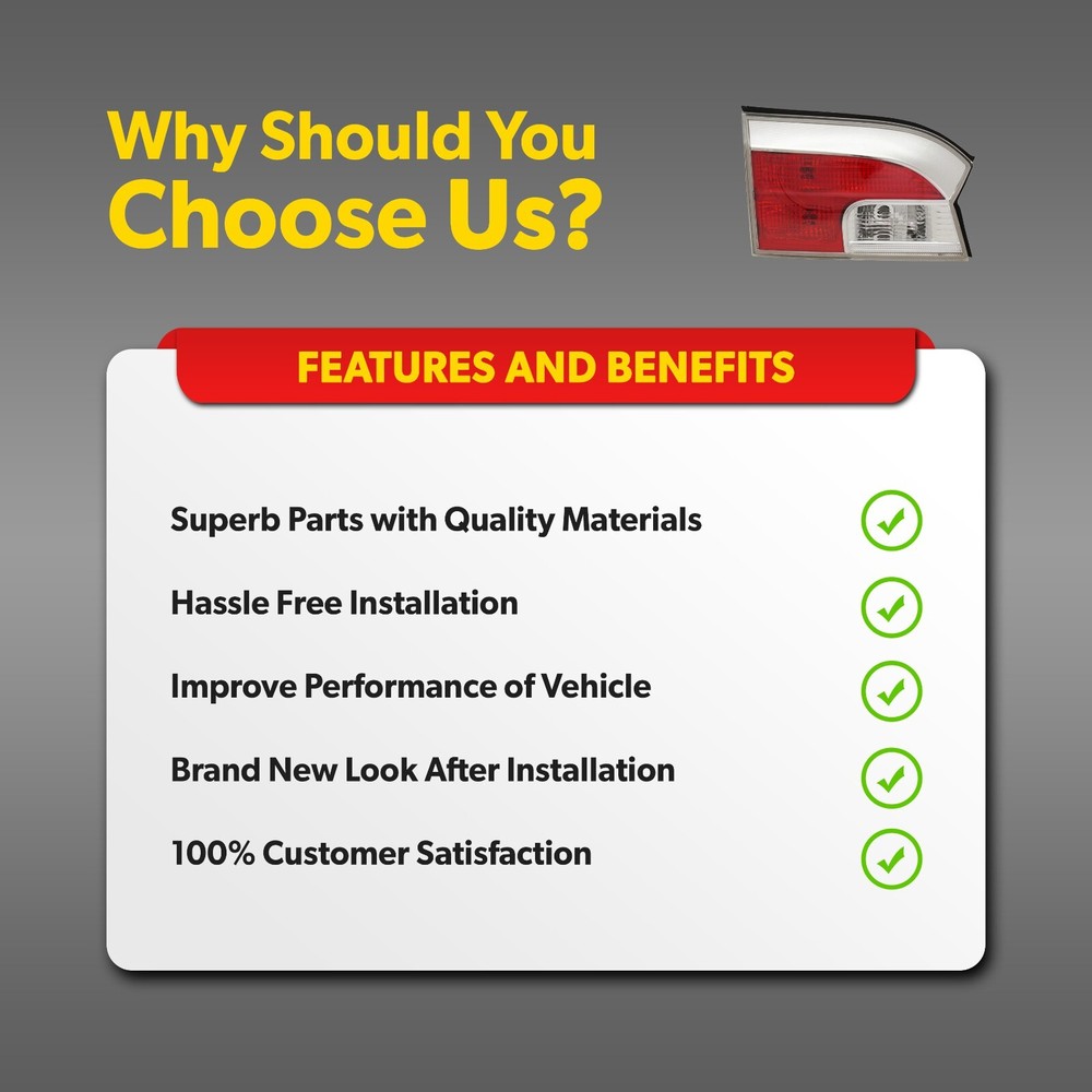 For 2013-2017 GMC Terrain Denali Rear Tail Light Assembly Certified Driver Side