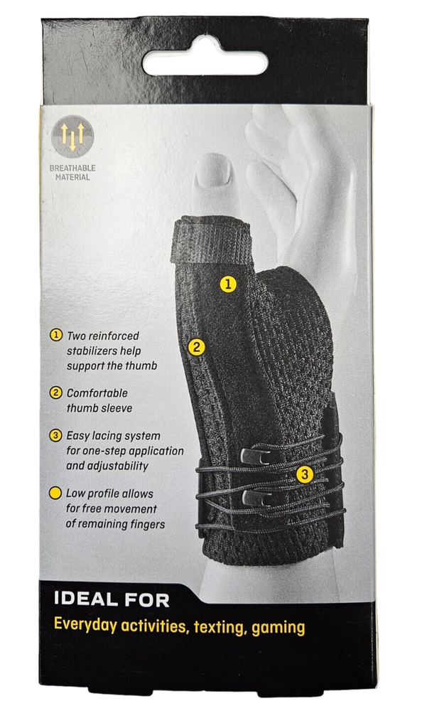 Futuro THUMB Stabilizer Deluxe SMALL / MEDIUM - 1 MODERATE stabilizer black