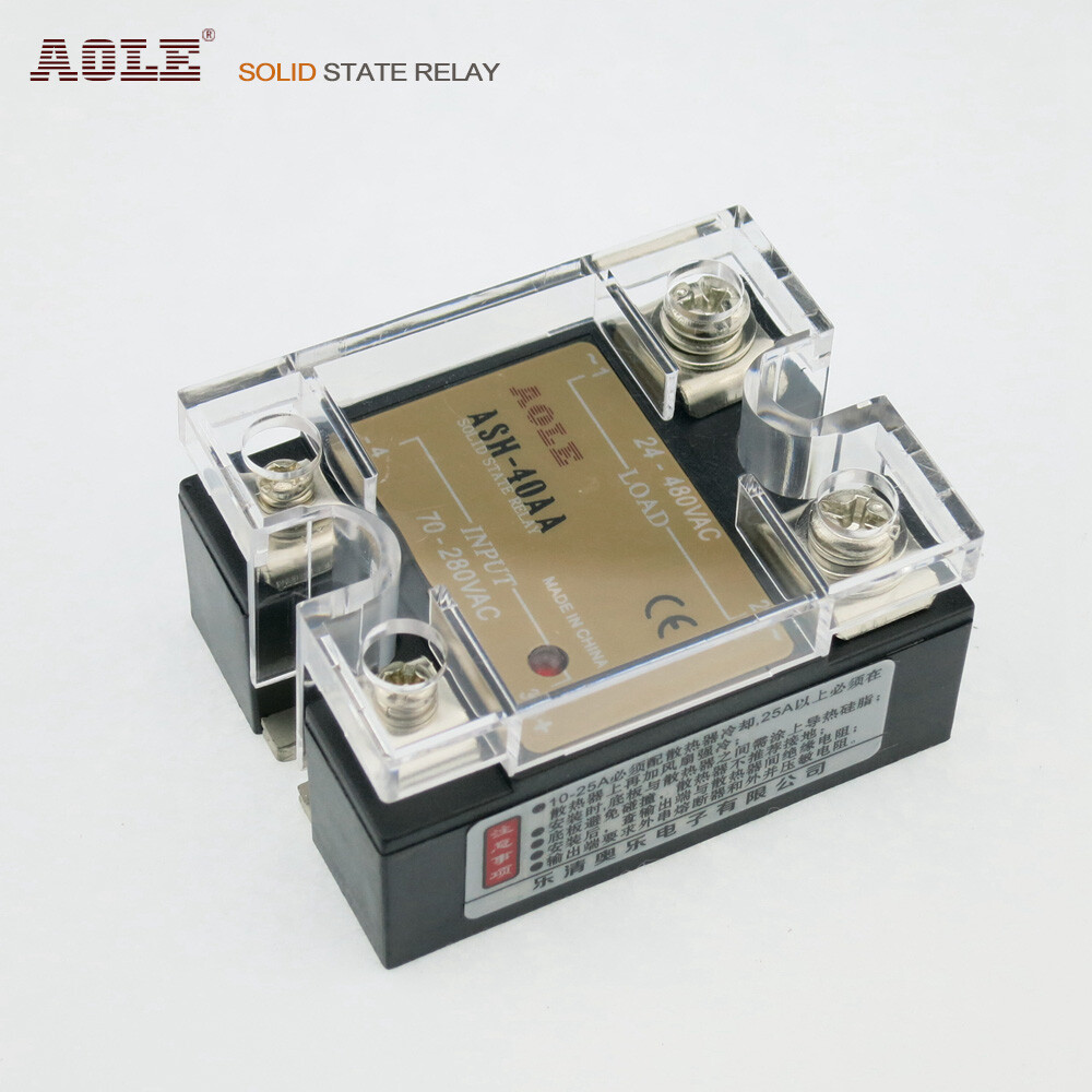 AC-AC 40ASSR Single-phase AC solid state relay ASH-40AA 24-480VAC