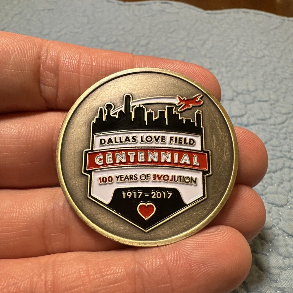 Dallas Love Field 2017 100 Years Centennial Challenge Coin