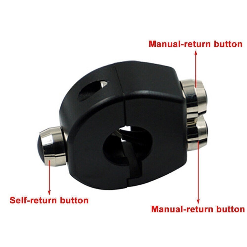 Motorcycle Handlebar Switch Self Latch / Momentary Button For Scooter 7/8" 22MM