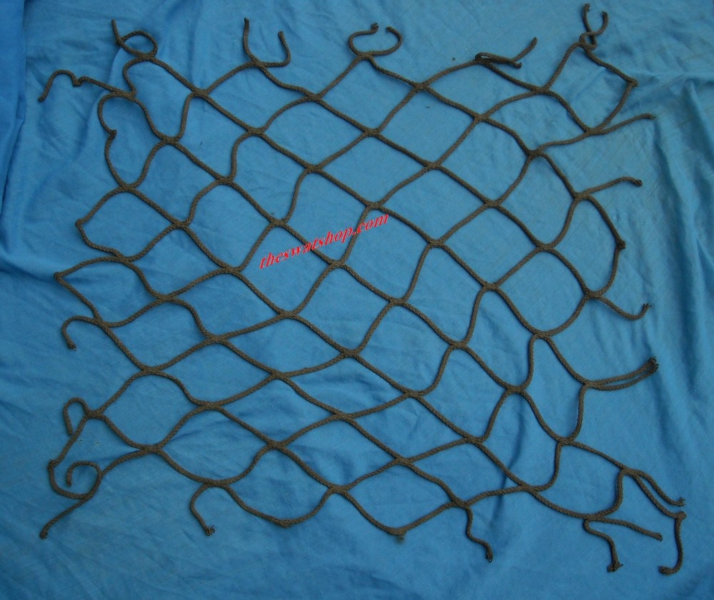 US WWII HELMET NET WIDE SPACED CARGO NET TYPE USM1