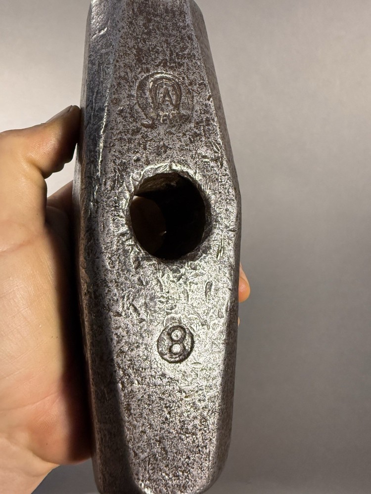 Atha 8lb Sledge Hammer Head, Long Nevada Pattern. 100+ Yrs Old