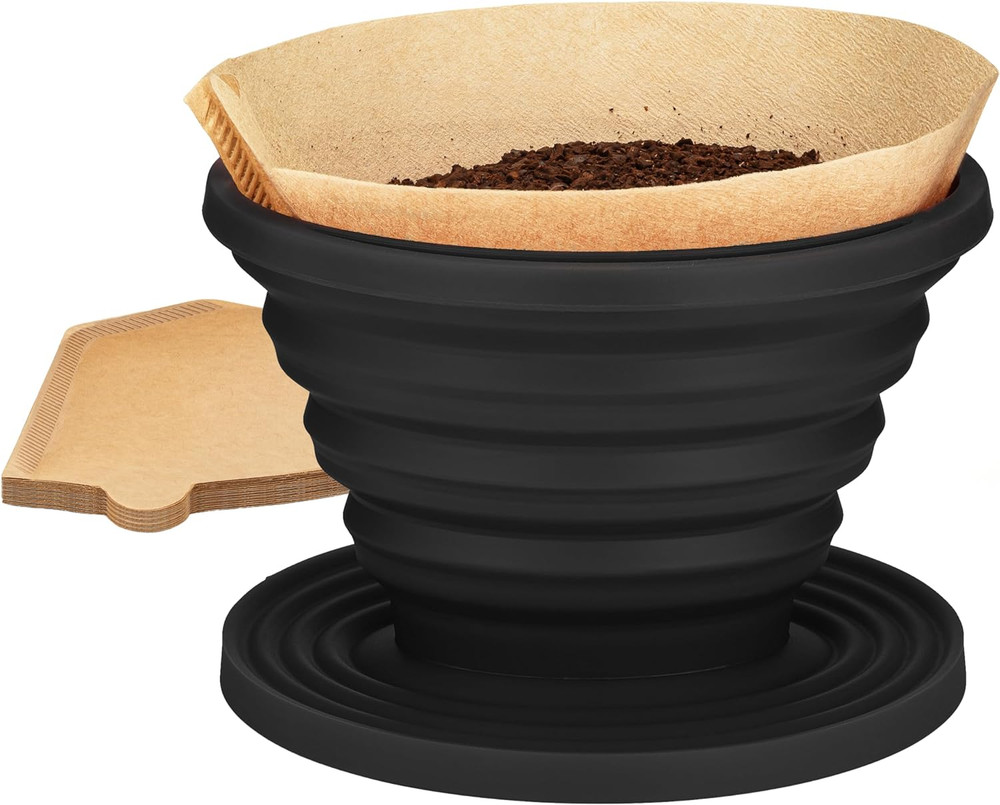 Sierra Collapsible Coffee Pour over Dripper Camping Coffee Filter Includes P