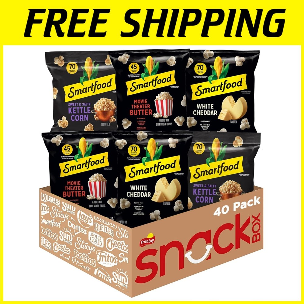 Delicious Popcorn Trio, 40 Individual Packs=