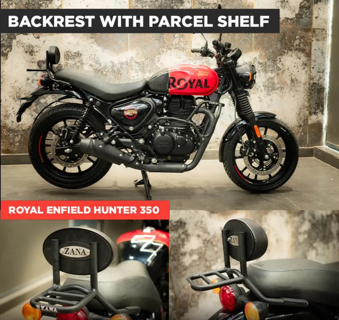 Backrest With Parcel Shelf Fit for Royal Enfield HUNTER 350