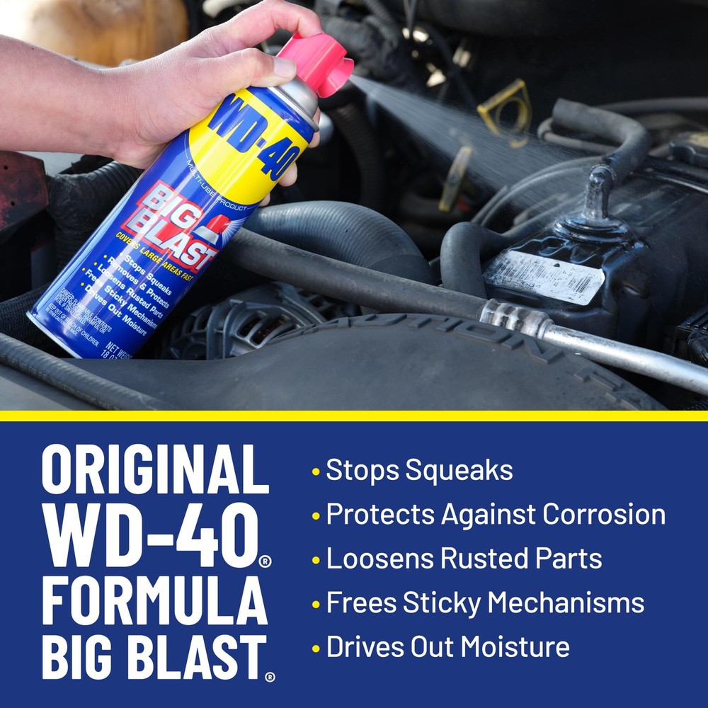 WD-40 Original Formula, Multi-Use Product with Big-Blast Spray, 6-Pack, BLUE