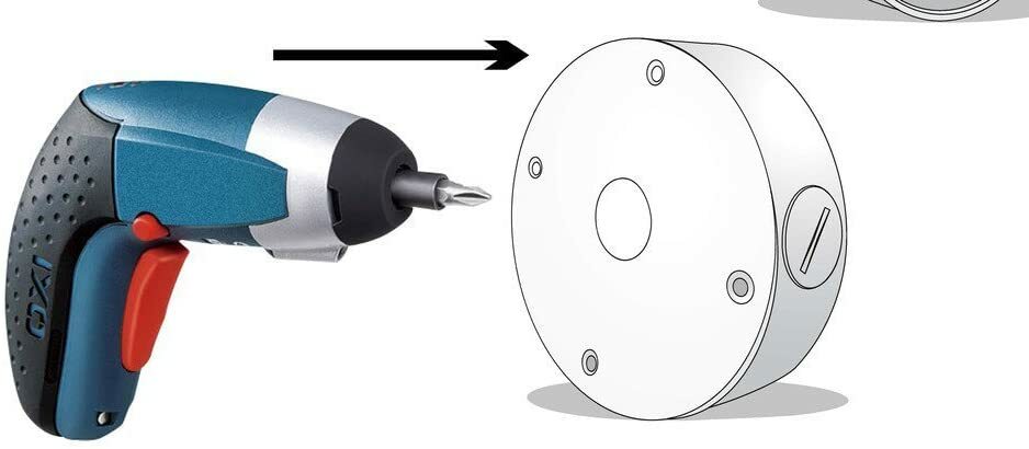 Universal Security Camera Mount Junction Box Gray Color