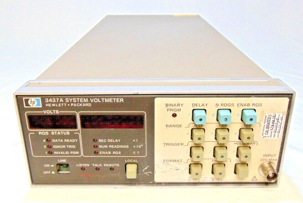 System Voltmeter HP Hewlett Packard 3437A Agilent Keysight
