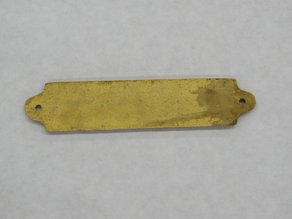 Vintage Cast Brass " TOOLS " Label for Chest or Box