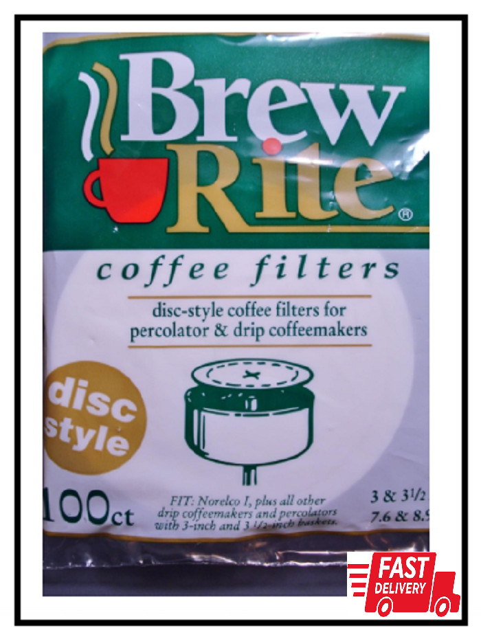 Coffee Filter, 3" and 3 1/2" Disc, White