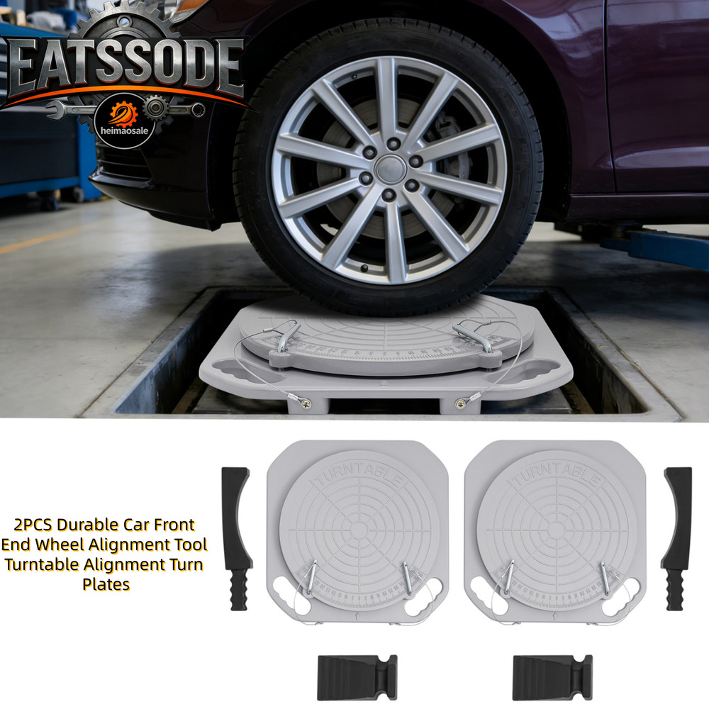 2PCS Durable Car Front End Wheel Alignment Tool Turntable Alignment Turn Plates