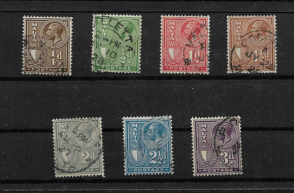 Malta, 1926 "Postage" set complete to 3d, used (8412)