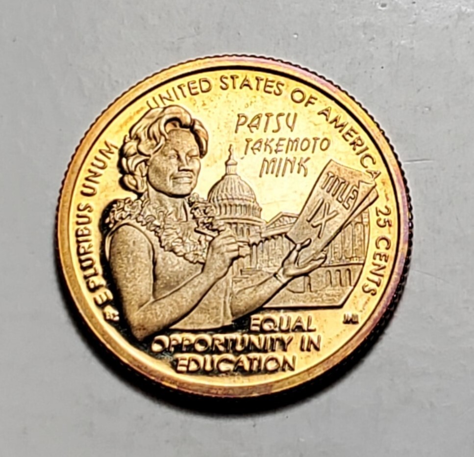TONED 2024 S PATSY TAKEMOTO MINK ATB QUARTER CLAD PROOF #C5567