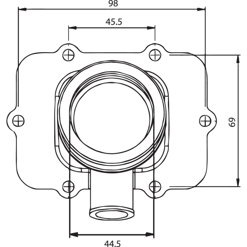Kimpex Carburetor Flange Ski-Doo | 07-102-04