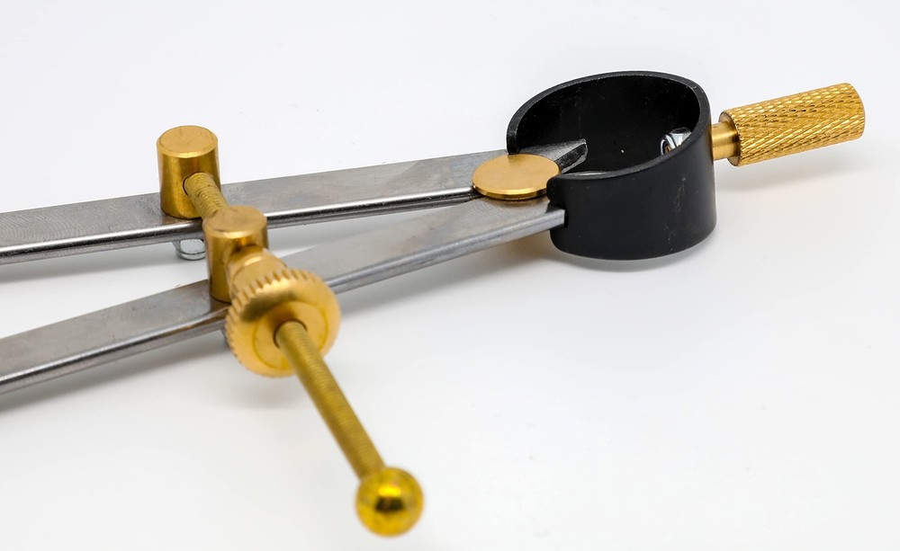 Precision Spring Divider Caliper Rapid Adjust Compass-Flat leg (8"/200mm)