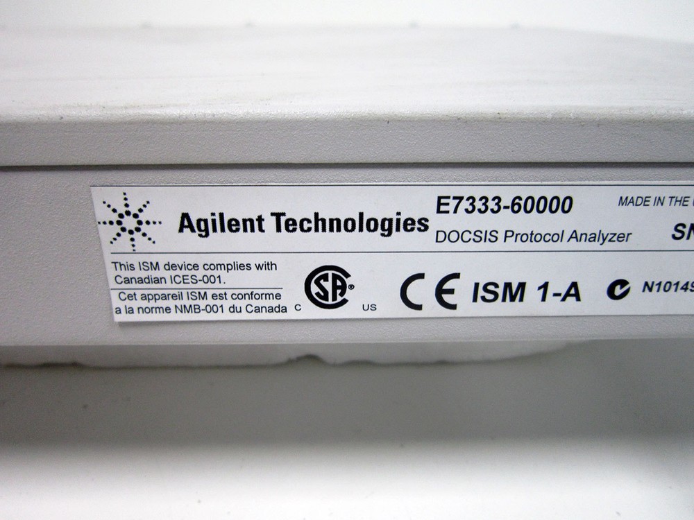 HP AGILENT E7333-60000 DOCSIS PROTOCOL ANALYZER