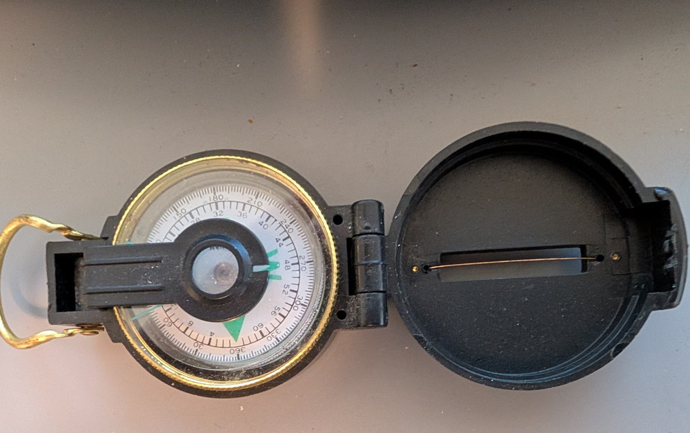 3 Used Lensatic Compasses