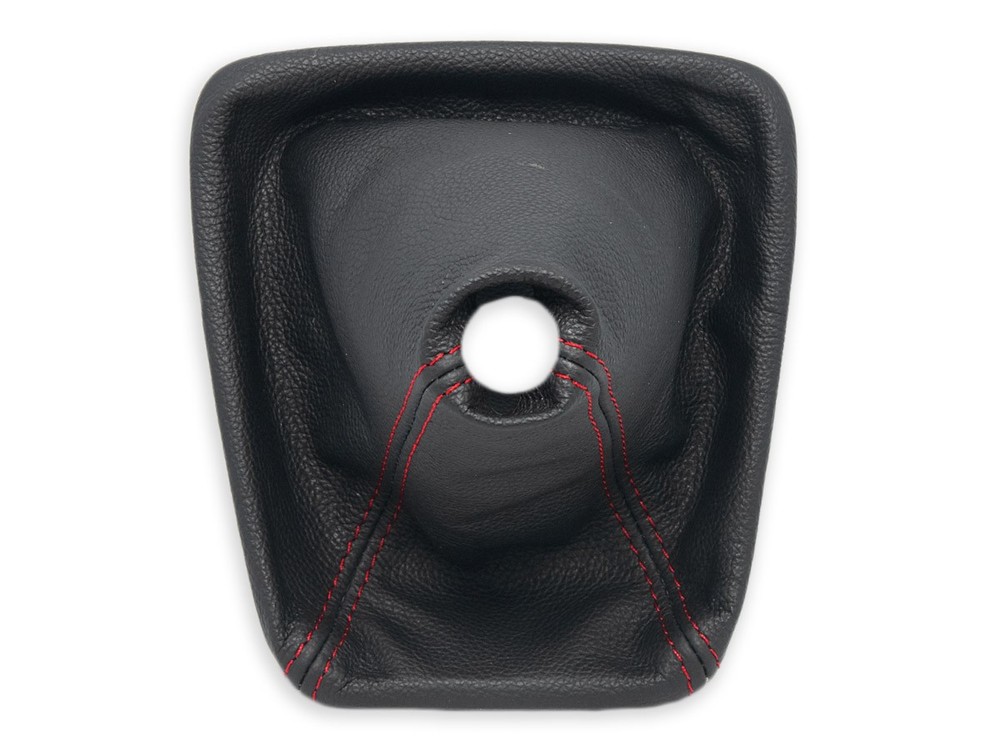 MERCEDES E-CLASS W211 FL 2006-2009 GEAR SHIFT BOOT GAITER LEATHER s.RED FRAME