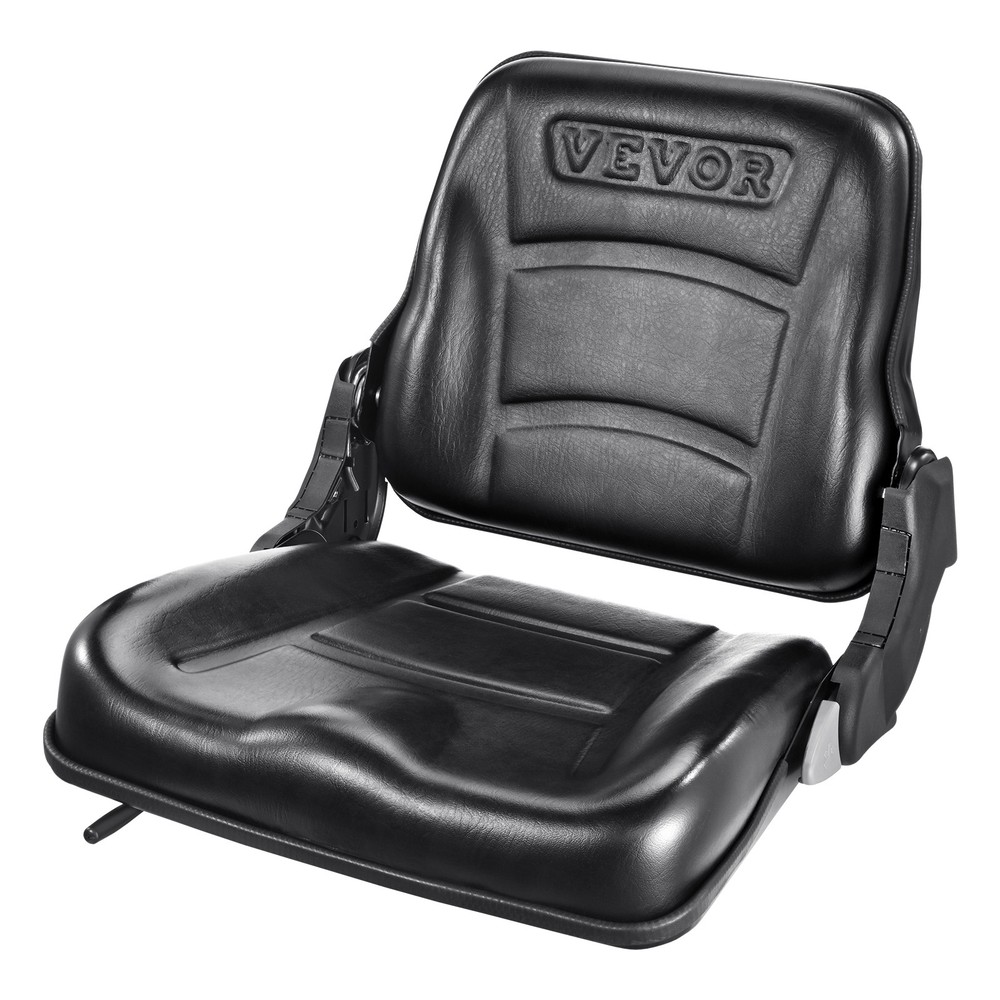 VEVOR Universal Forklift Seat Fold Down Forklift Seat with Adjustable Angle Back