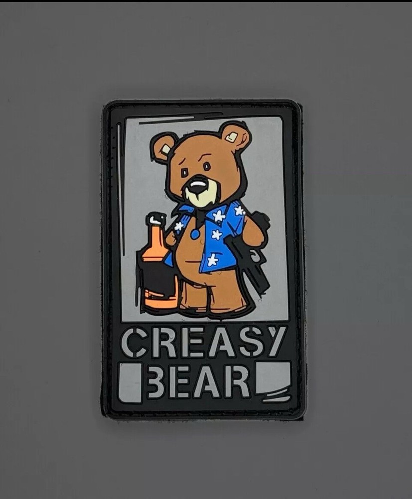 Creasy Bear Tactical Morale Patch PVC Hook/Loop