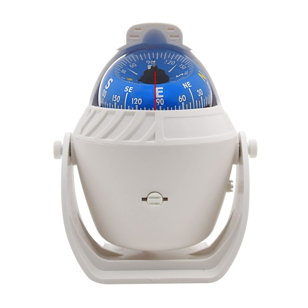 Flush Mount Marine Compass with Light - Pivoting Dashboard Compass for Boat & Ca