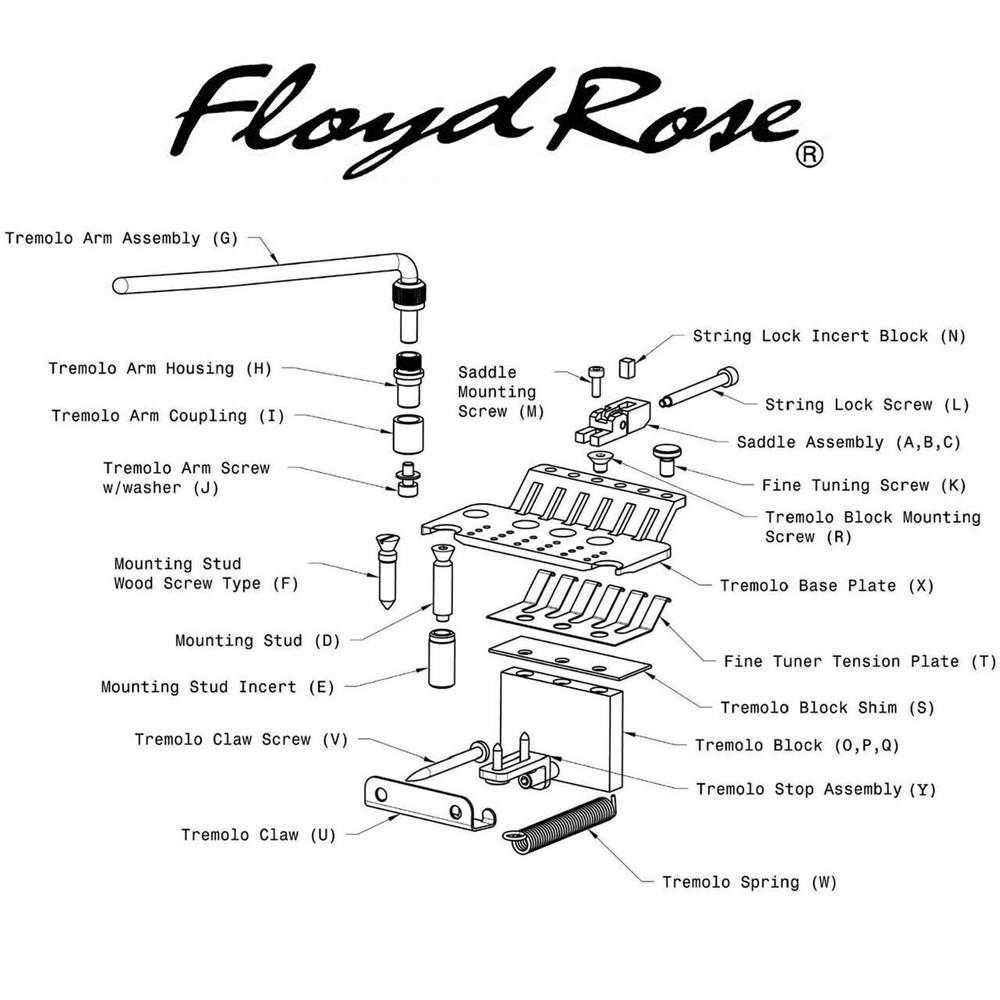 Floyd Rose Original Chrome - Made in Germany