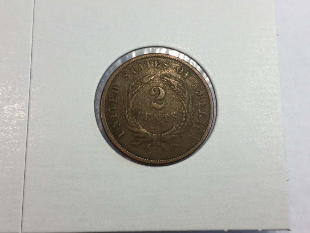 1867 lovely 2 Cent Piece in very fine