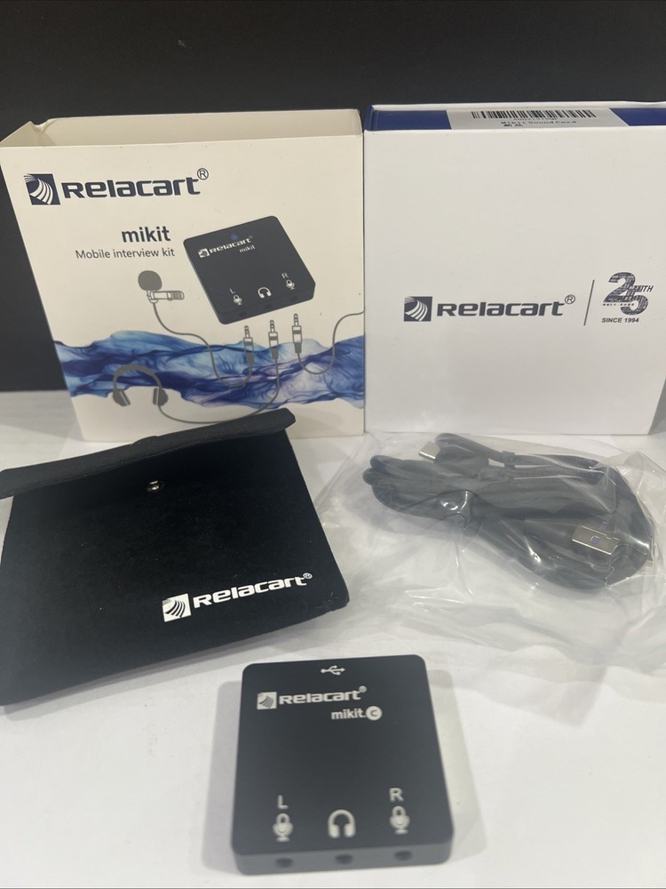 Mikit Dual Channel Compact Audio Interface,Kit with USB and USB-C Outputs
