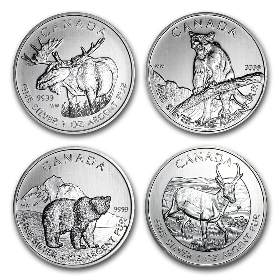 2011-2017 Canada 1 oz Silver Wildlife Series (Random)