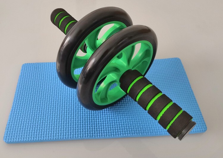 Double Wheel Ab Roller Core Strength Training Abdominal Roller - Green Color