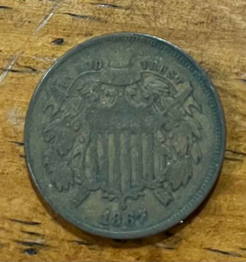 1867 Two Cent Piece U.S. Coin