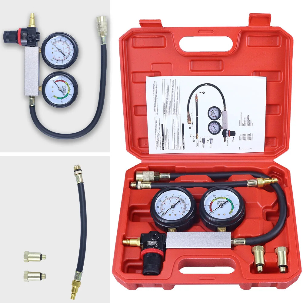 Car Cylinder Leak Down Tester TU-21 Gasoline Engine Tester Detector Tool Set